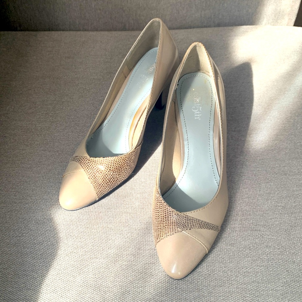 NEW patterned pumps, 2.5” heels from East 5th